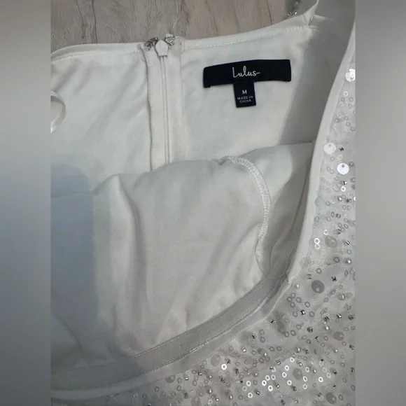 Lulu's White One Shoulder Dress - Picture 7 of 12